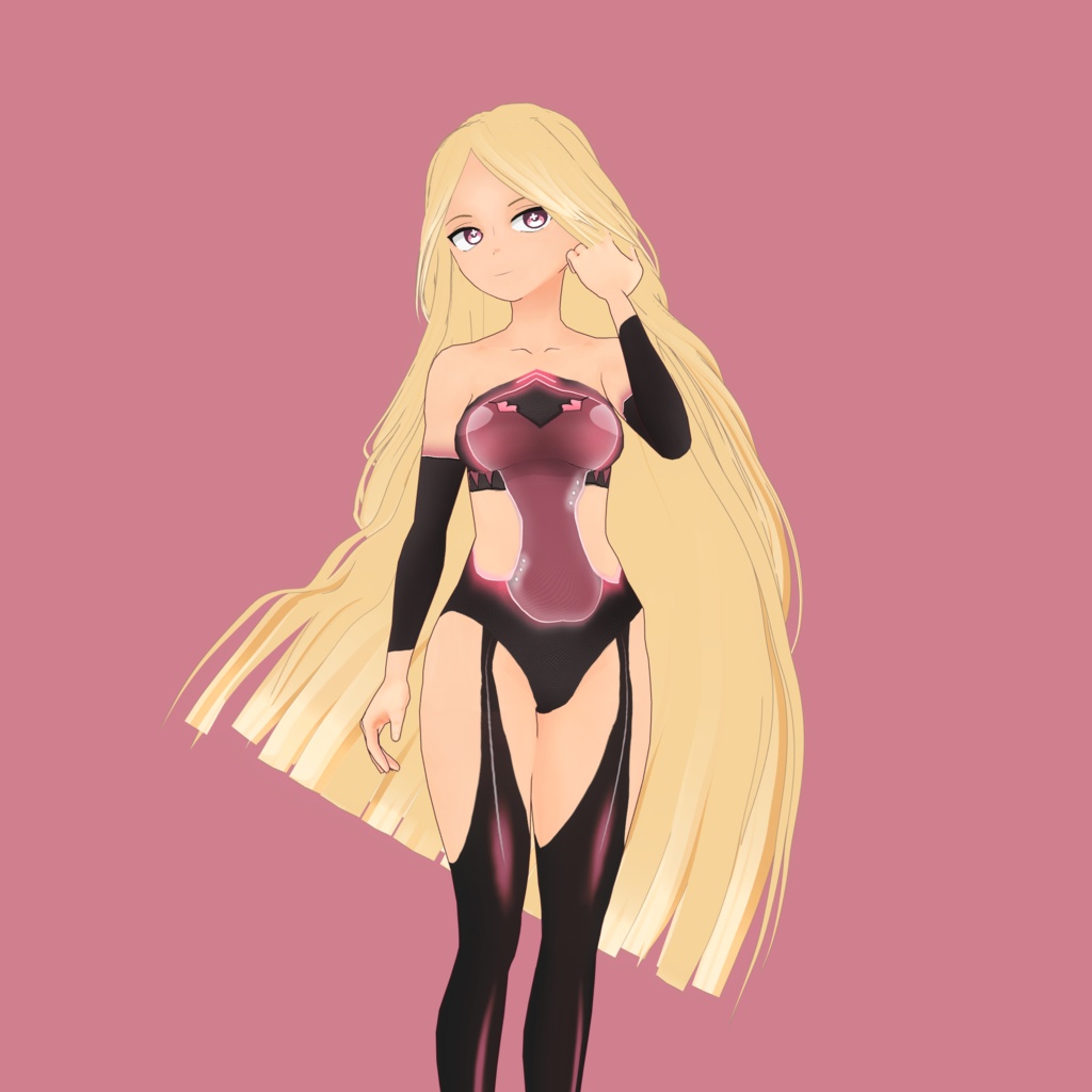 Long Hair with Big Braid Preset Vroid