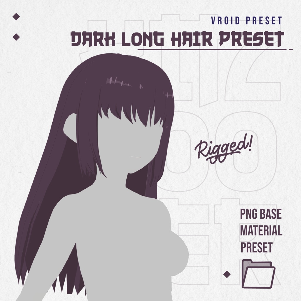 Dark Long Hair Preset