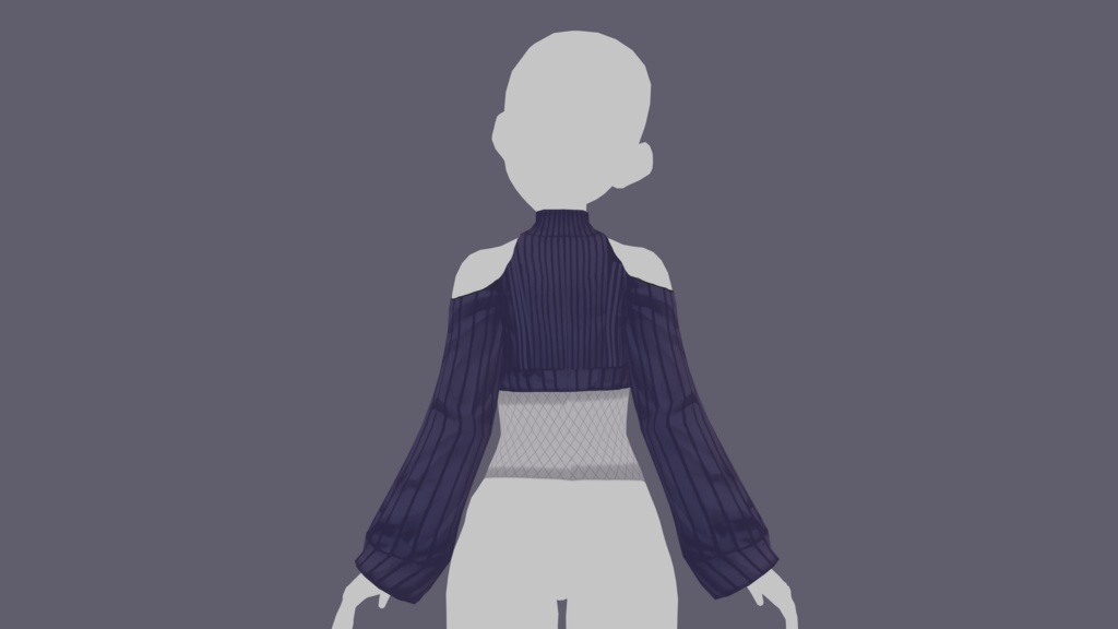Violet Short Sweater Texture Onepiece Vroid