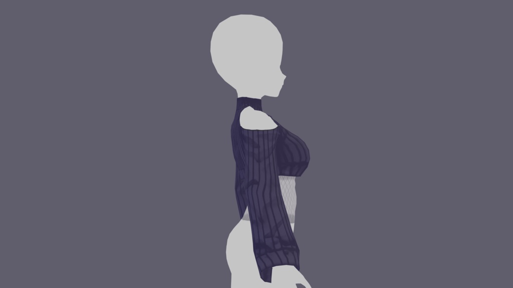 Violet Short Sweater Texture Onepiece Vroid