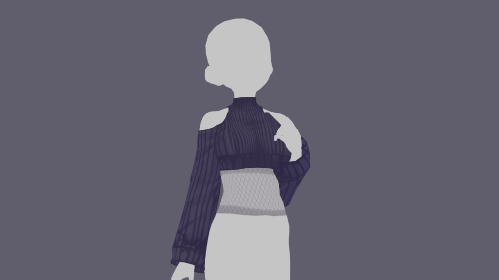 Violet Short Sweater Texture Onepiece Vroid