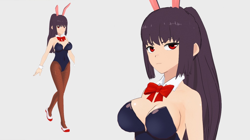 3D Model [vrm,pmx] Bunny President Nagatoro - Kitzoomer - 4/4