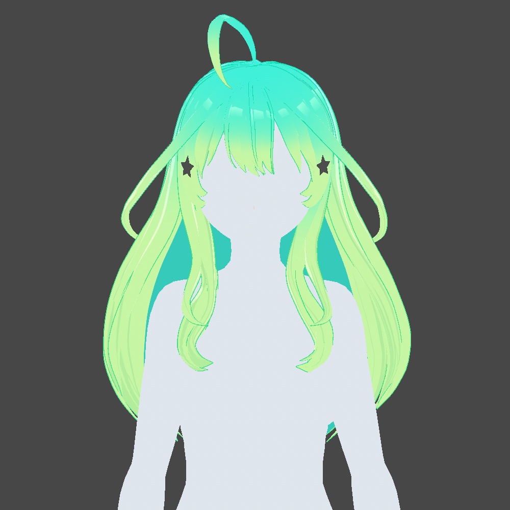 Hair Preset Vroid - Long Hairstyle🌺