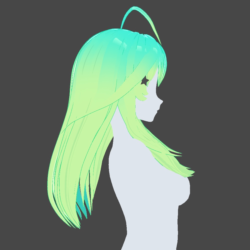 Hair Preset Vroid - Long Hairstyle🌺