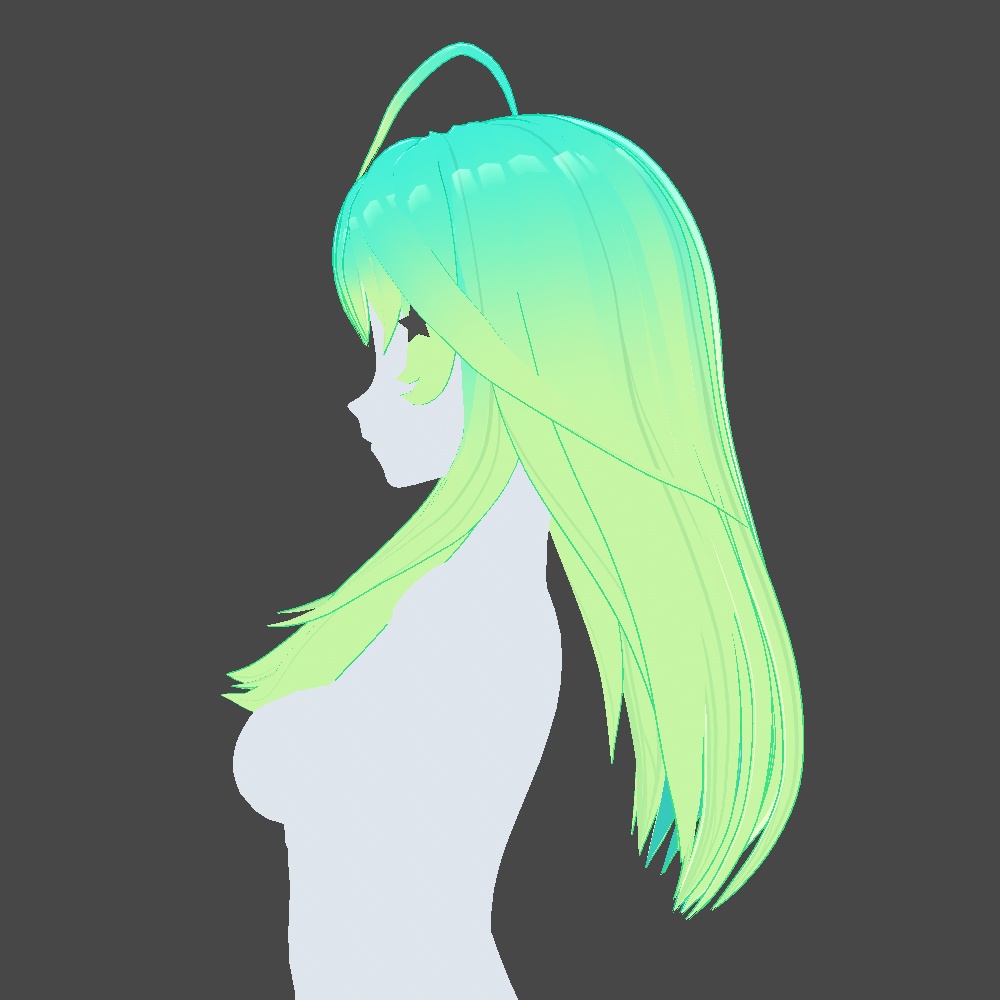 Hair Preset Vroid - Long Hairstyle🌺