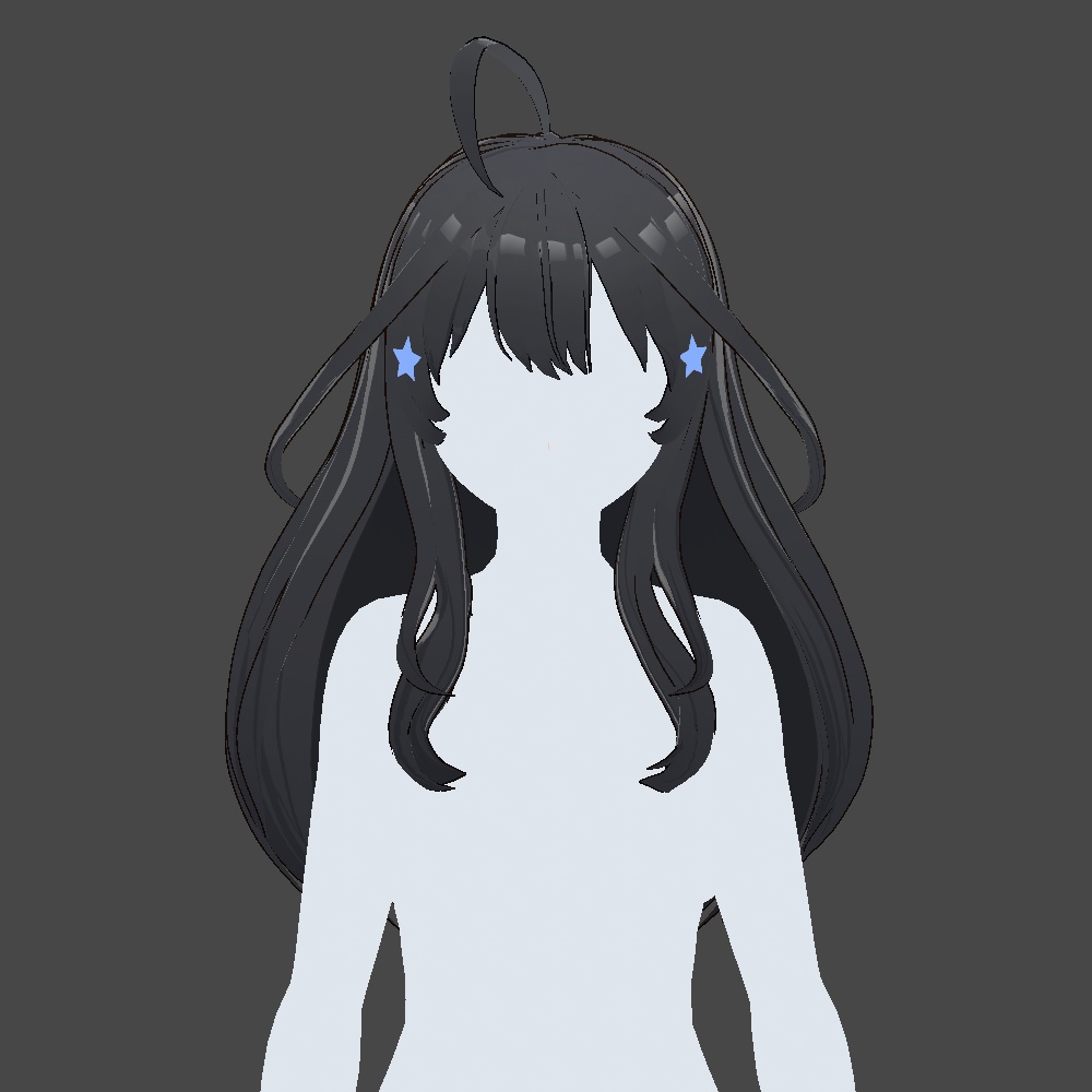 Hair Preset Vroid - Long Hairstyle🌺