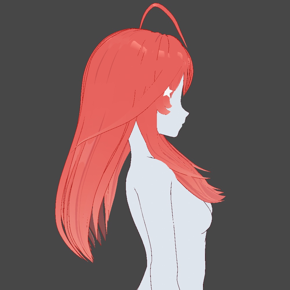 Hair Preset Vroid - Long Hairstyle🌺