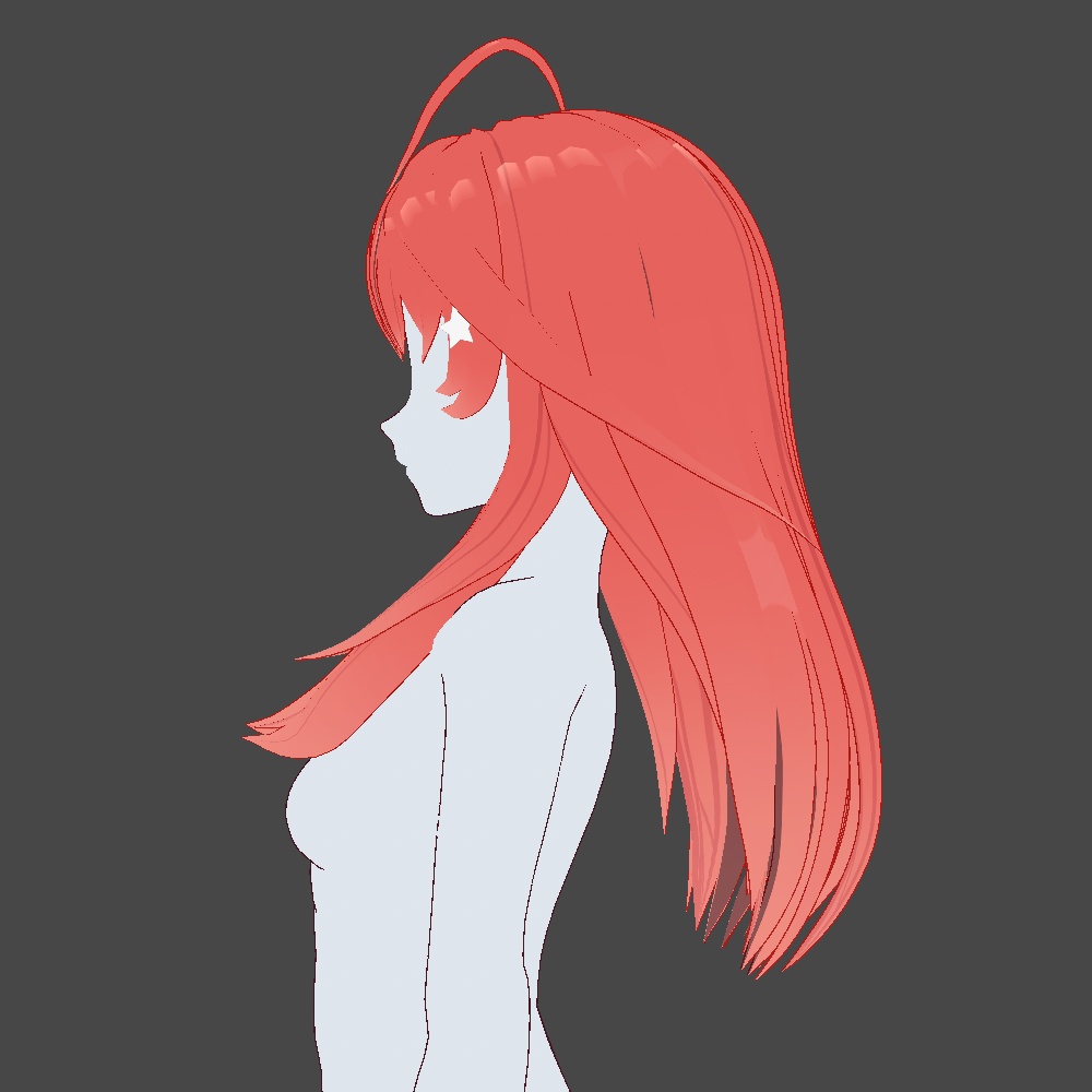 Hair Preset Vroid - Long Hairstyle🌺