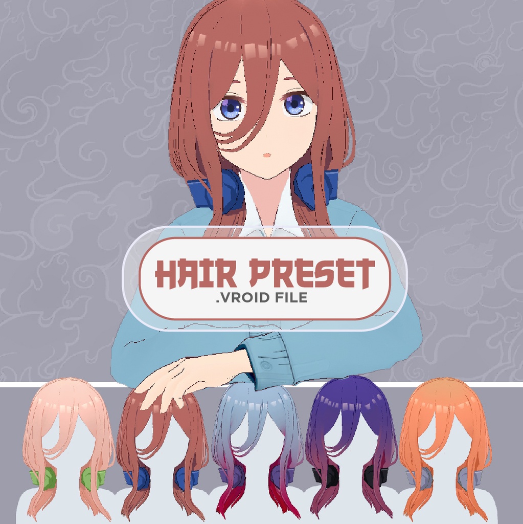 Hair Preset Vroid - Headphone Hairstyle🌹