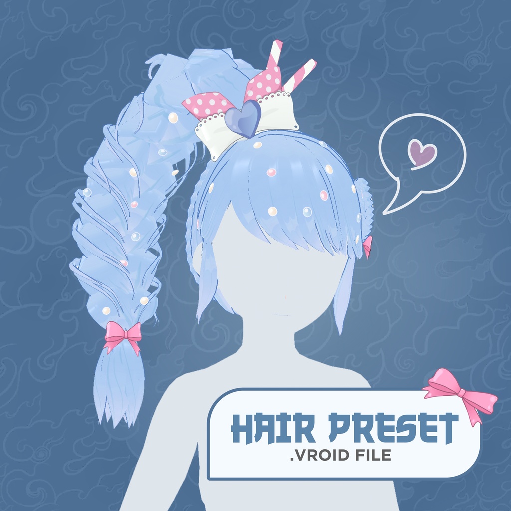 Hair Preset Vroid - Sweet Hairstyle🧁