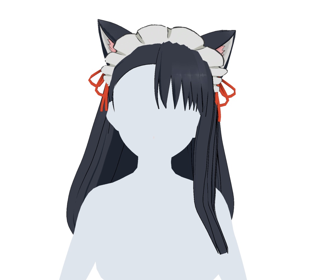 Hair Preset Vroid - Maid Kitty Ears 😻