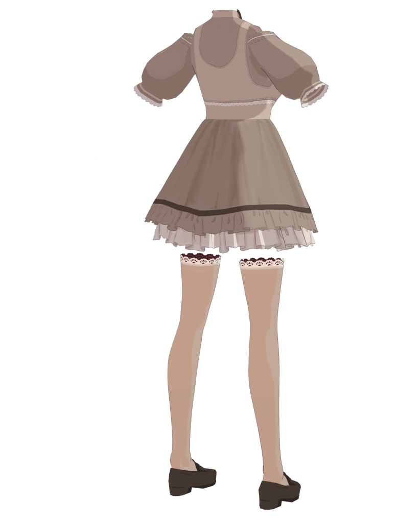 Outfit Vroid Dress Skirt tights Maid