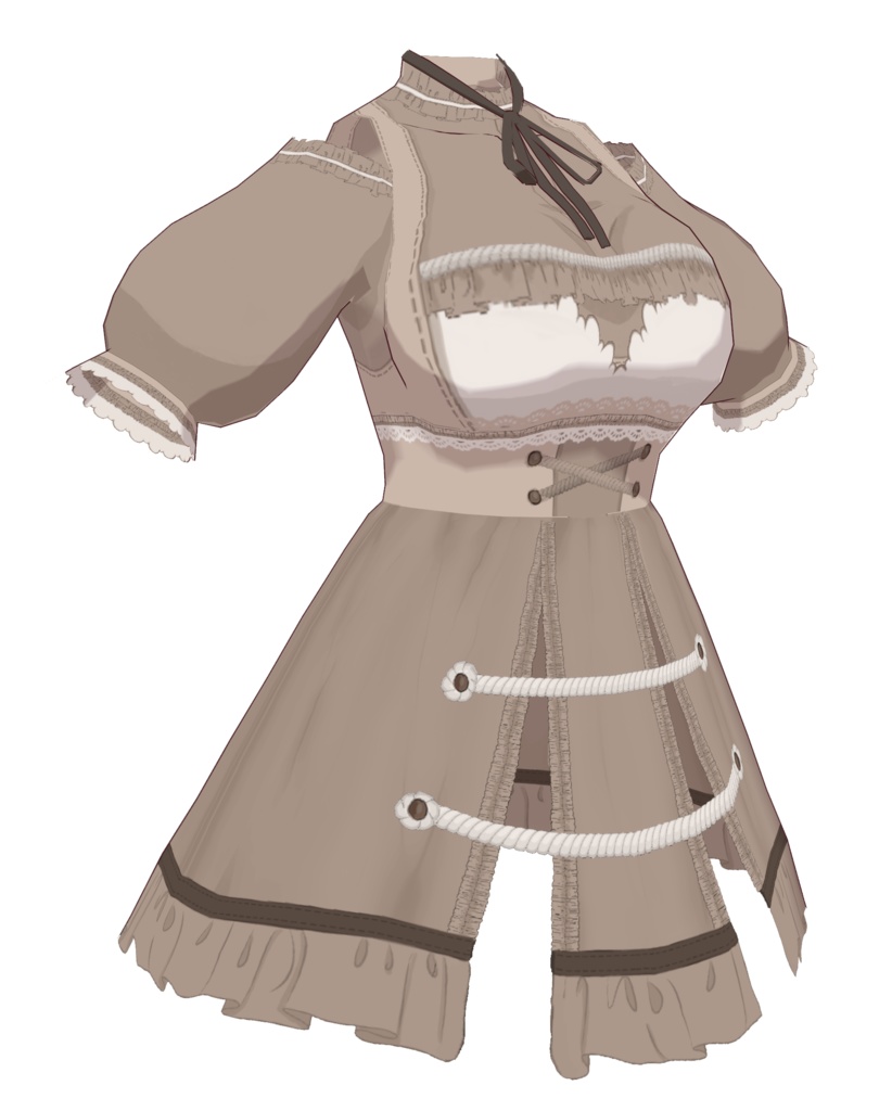 Outfit Vroid Dress Skirt tights Maid