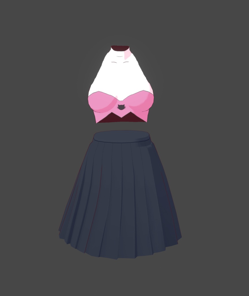 Outfit Vroid Sweater Skirt Shoes