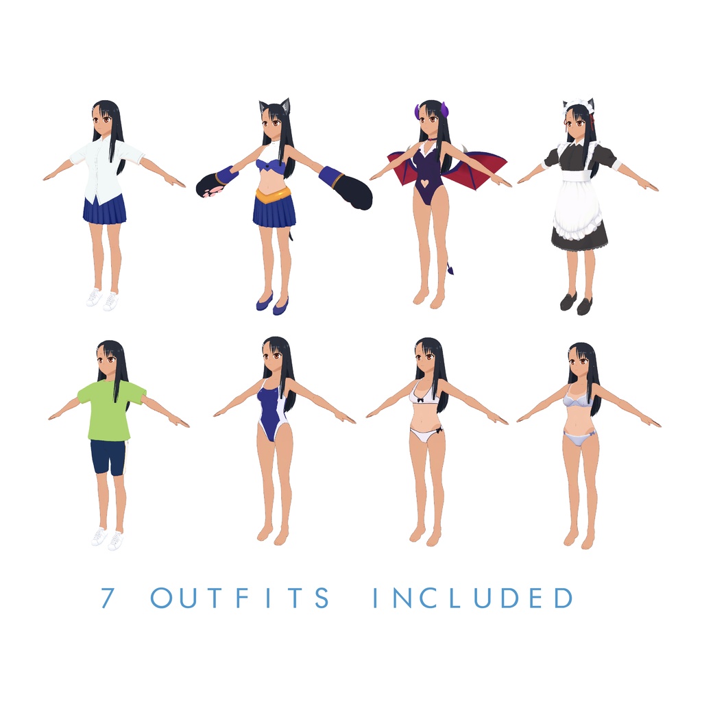 3D model vrm and pmx