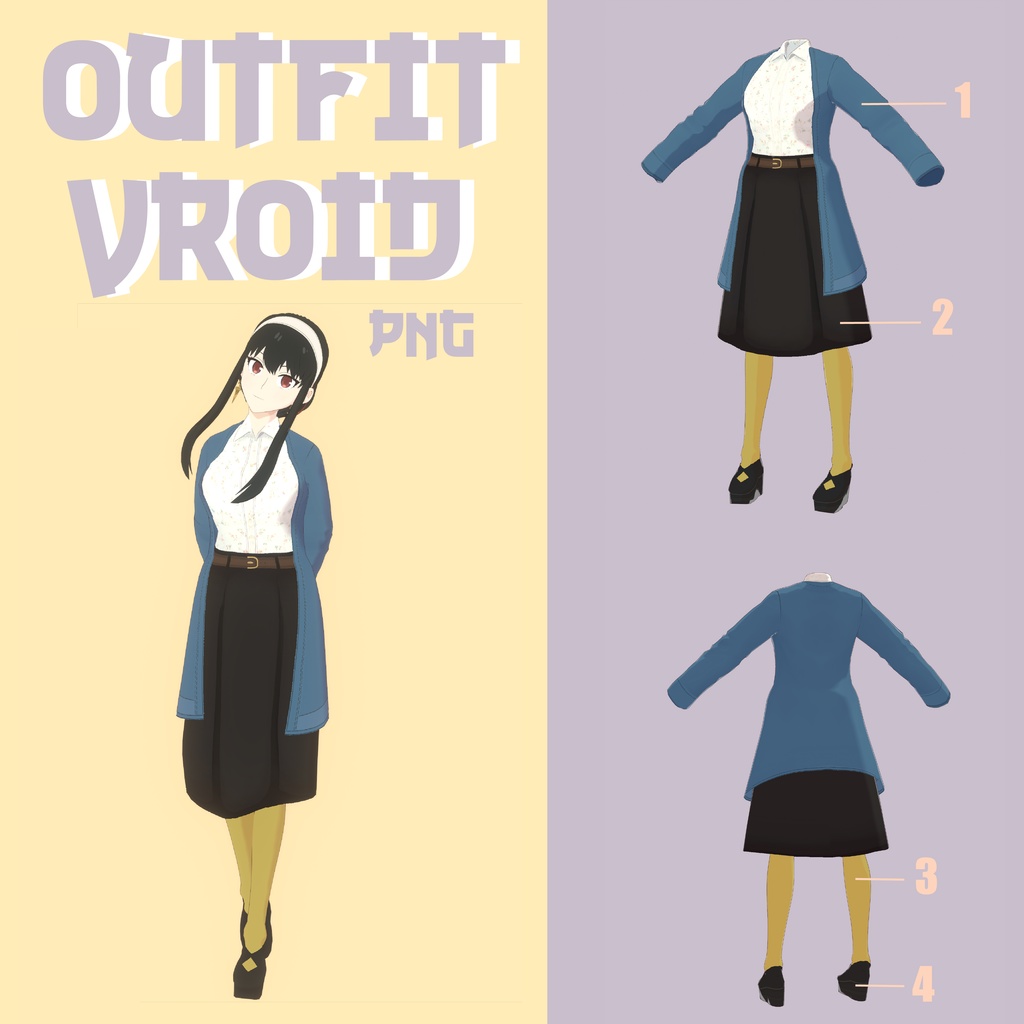 Outfit Vroid .png - Yor Forger - Spy X Family