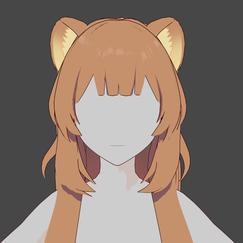 Hair Preset with Tail Vroid - Raphtalia