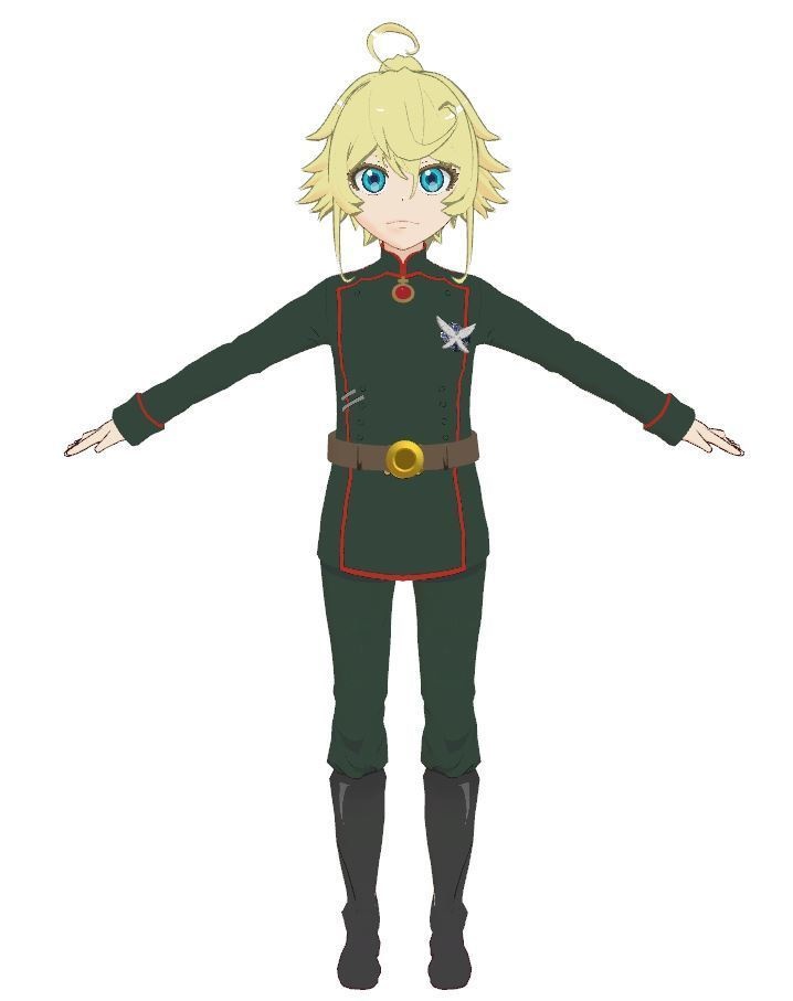 Tanya Degurechaff - 3D model .vrm and .pmx