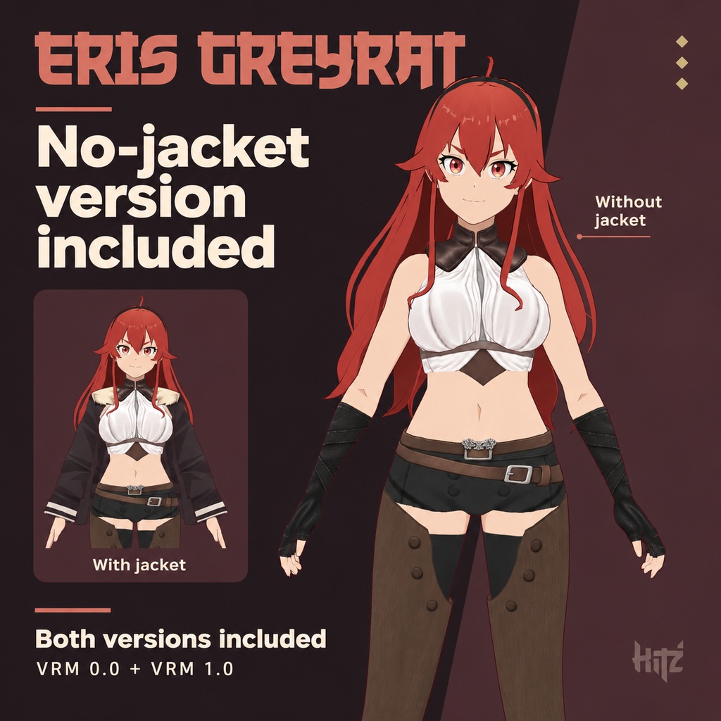 【VRM 0.0 / 1.0】無職転生 3体セット|Roxy / Sylphiette / Eris — Greyrat Wife's