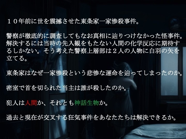 マーダーミステリー×本格ミステリ『AZOTH屋敷の殺人』