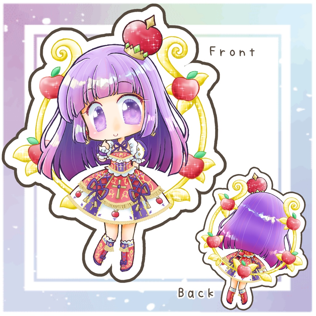 スミレちゃん両面アクキー