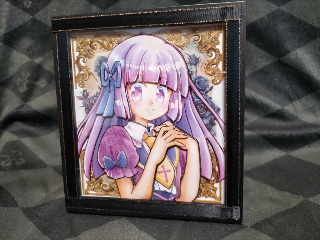 氷上スミレちょこっと立体色紙