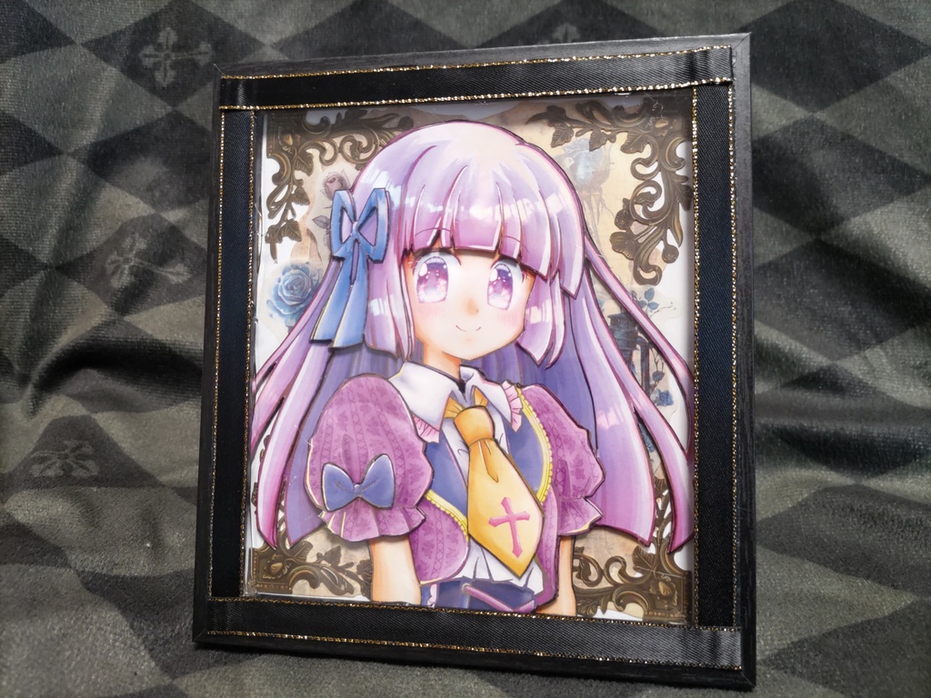 氷上スミレちょこっと立体色紙