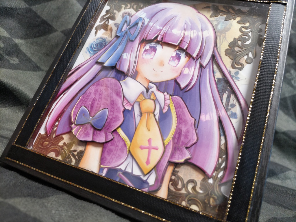 氷上スミレちょこっと立体色紙