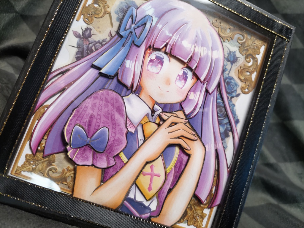 氷上スミレちょこっと立体色紙