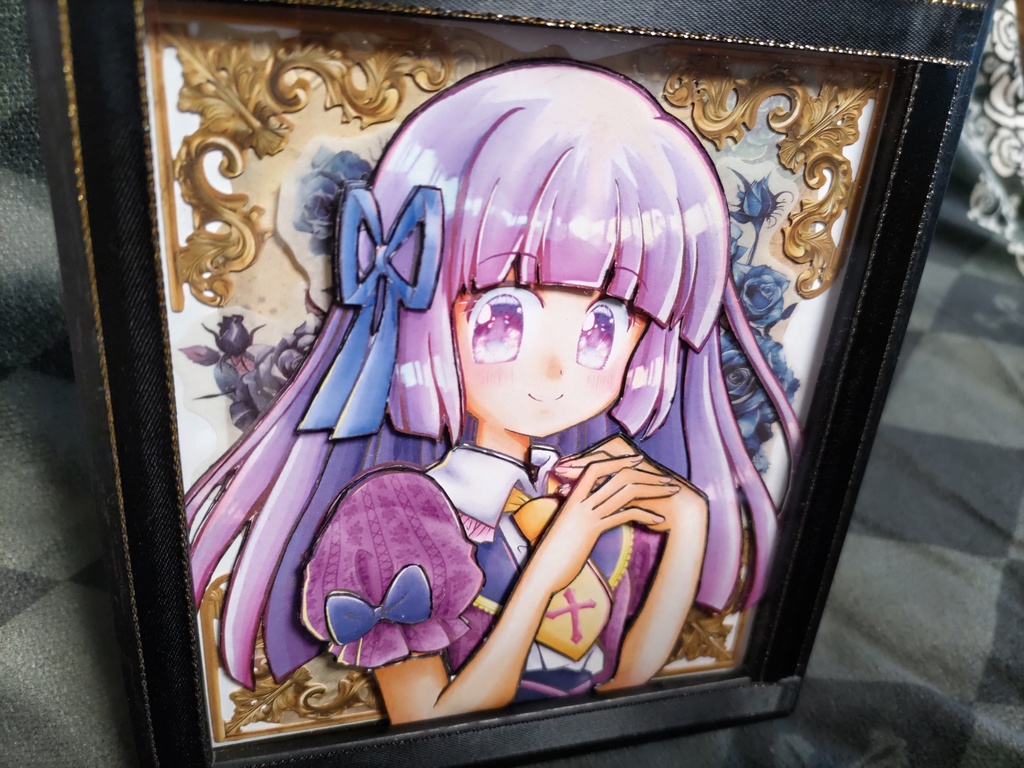 氷上スミレちょこっと立体色紙