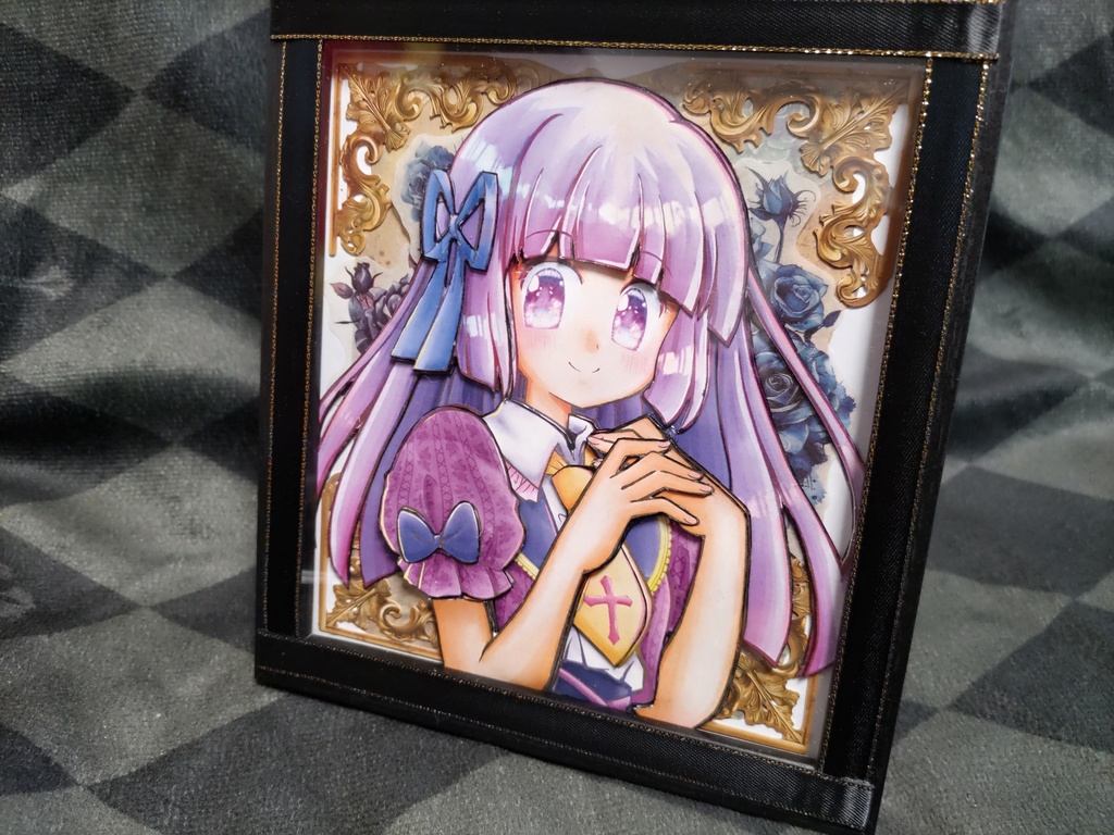 氷上スミレちょこっと立体色紙