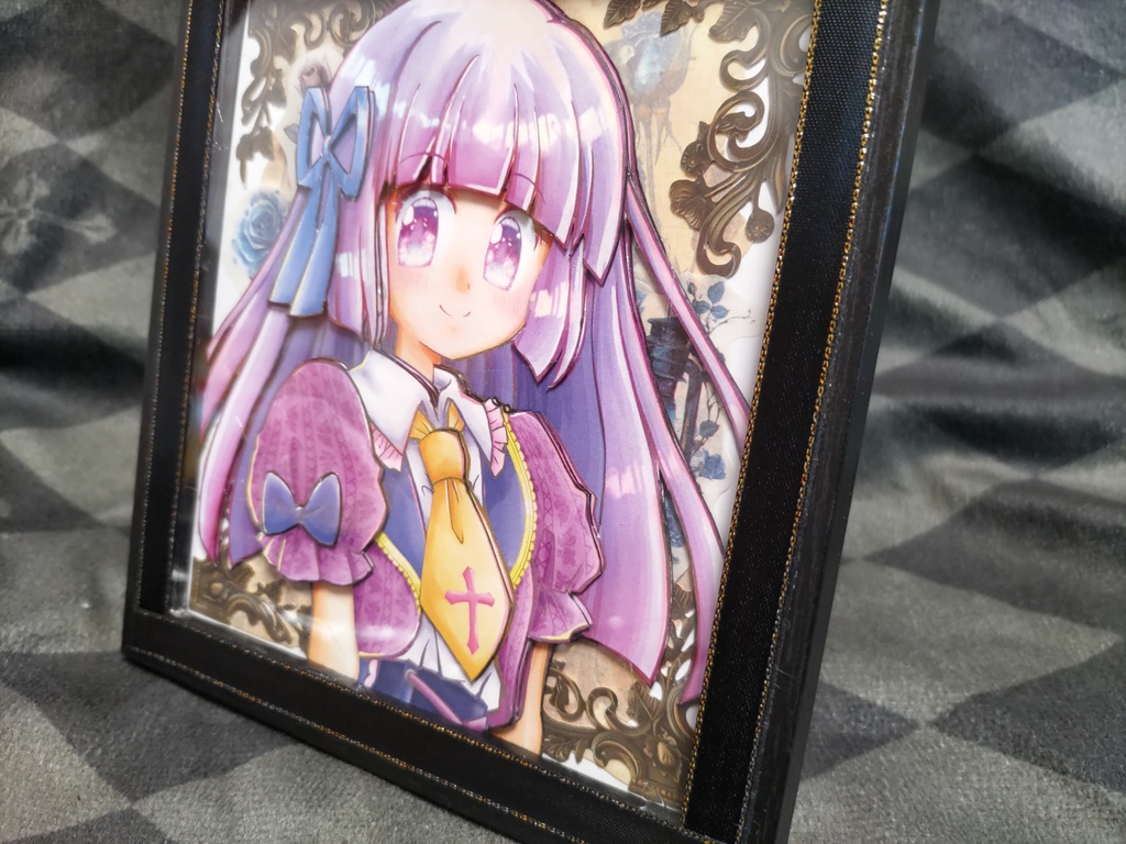 氷上スミレちょこっと立体色紙