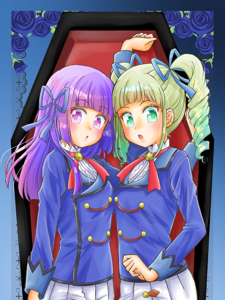 イラストまとめ本「遥か昔の同人屋さんがXX年ぶりに直参するので取り急ぎイラストをまとめてみました。…という本。②」ユリカ×スミレVer,