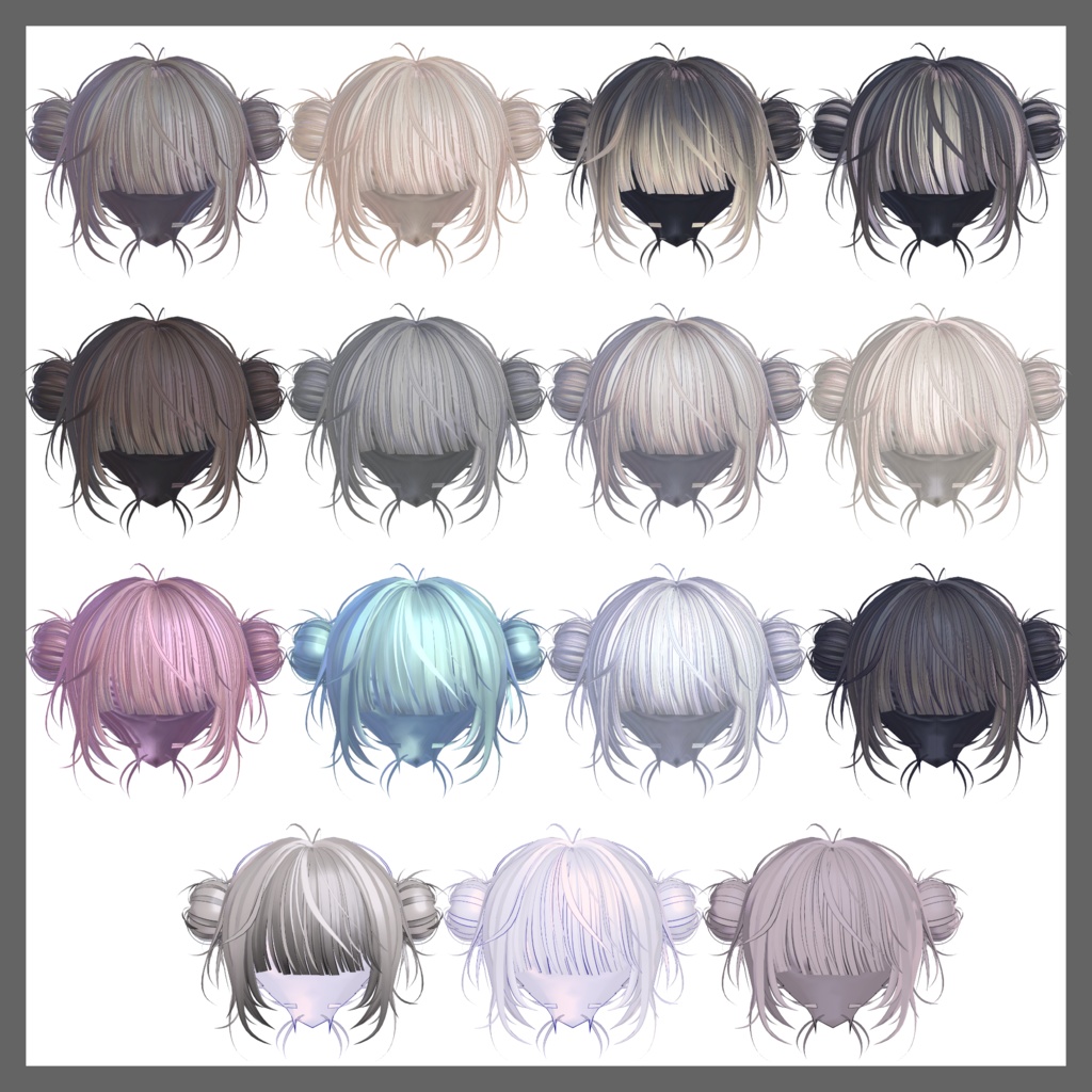 【作者Xにてキャンペーン中】KOWLOON'SHair&ChignonCover - 龍旧梦与髪・髻装飾 - by 電域衣社 - universe73studio【11アバター対応】【ヘア・ヘッドアクセサリーセット】