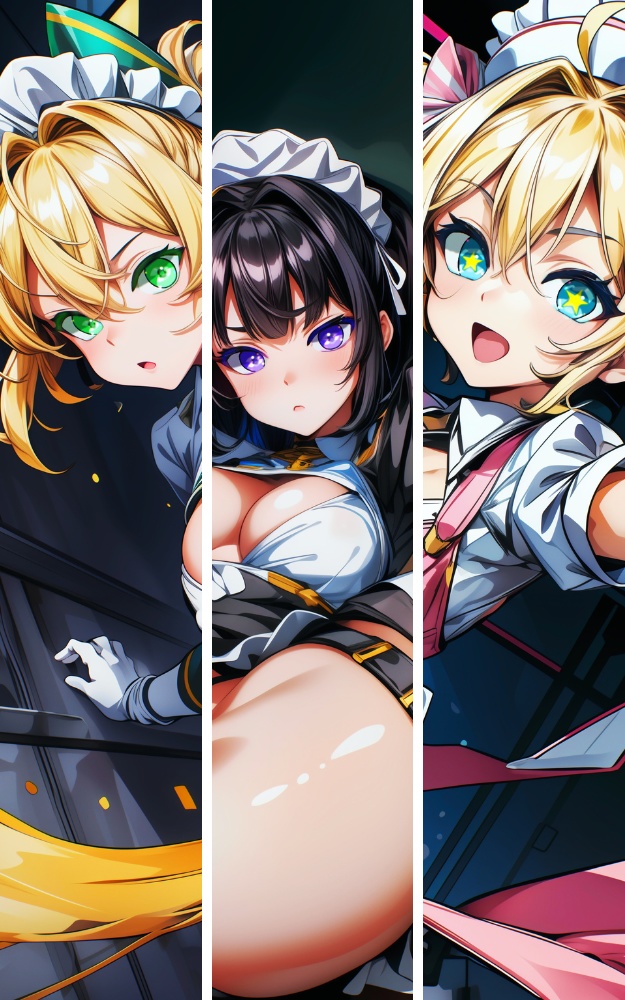 【巻末イラストサンプル】ヒロインズ 1H【ウェイトレス】