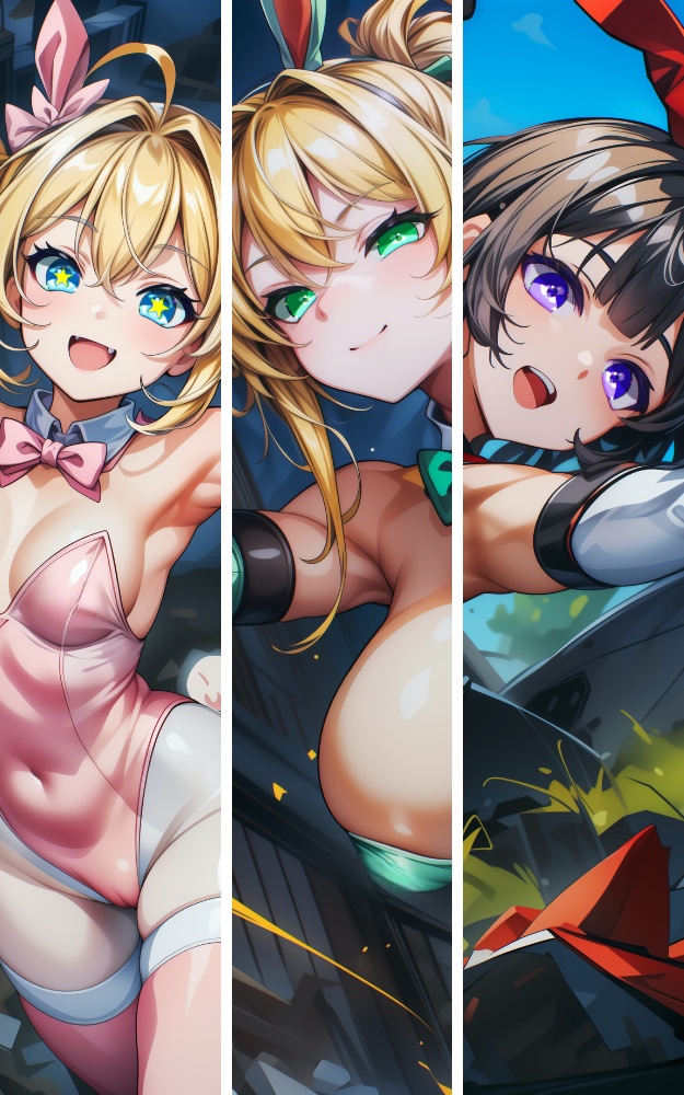 【巻末イラストサンプル】ヒロインズ 5H【バニーガール】