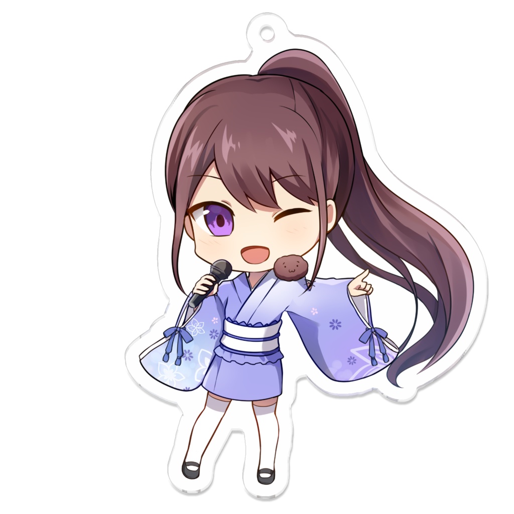 歌っちゃいます!おはぎアクリルキーホルダー🫘🎤