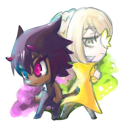 黒猫と黄師匠アクキー