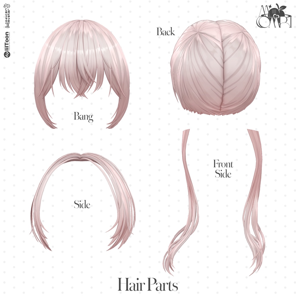 💗SALE💗〈17アバター対応〉 ✦。🍑Falling Star Hair 。✦