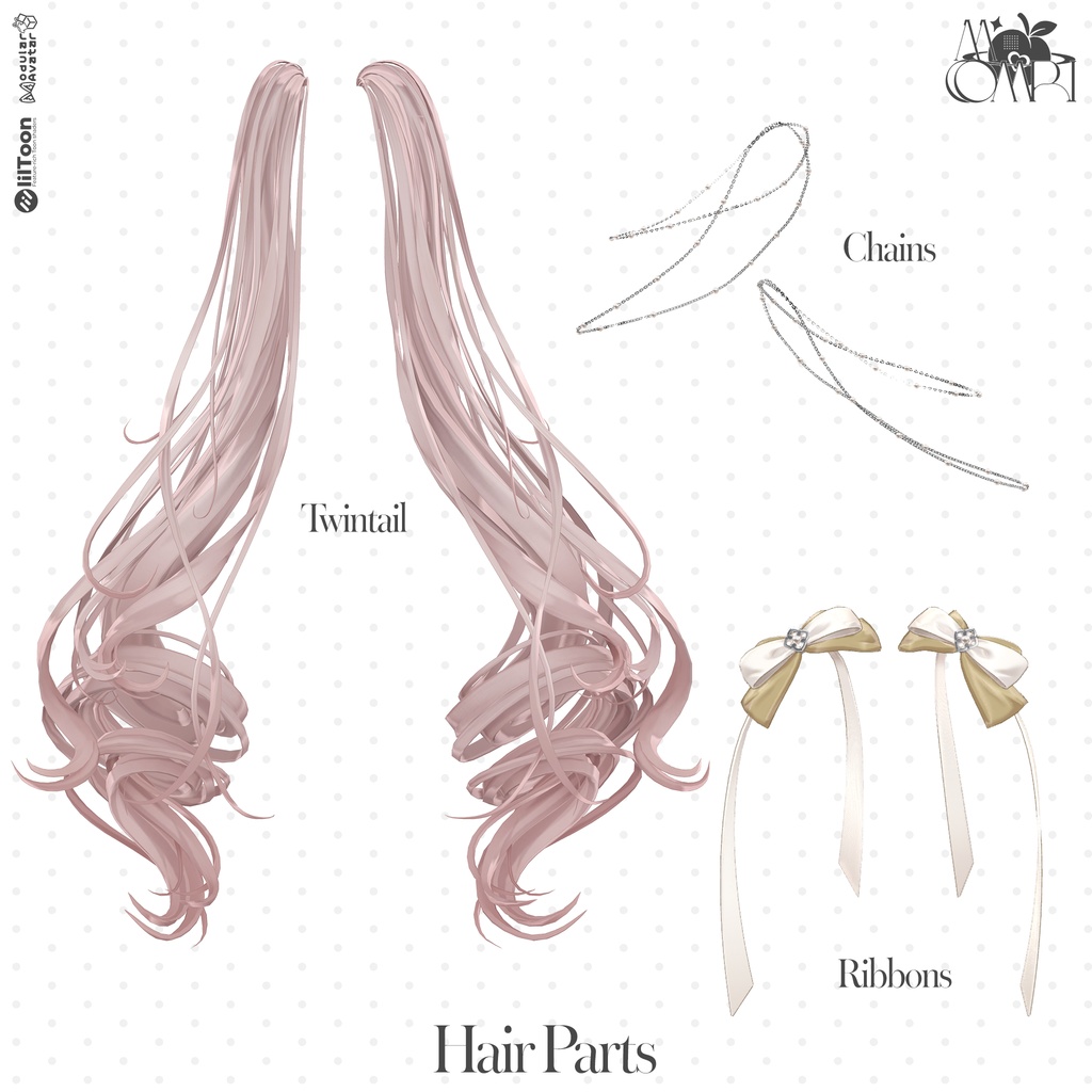 💗SALE💗〈17アバター対応〉 ✦。🍑Falling Star Hair 。✦