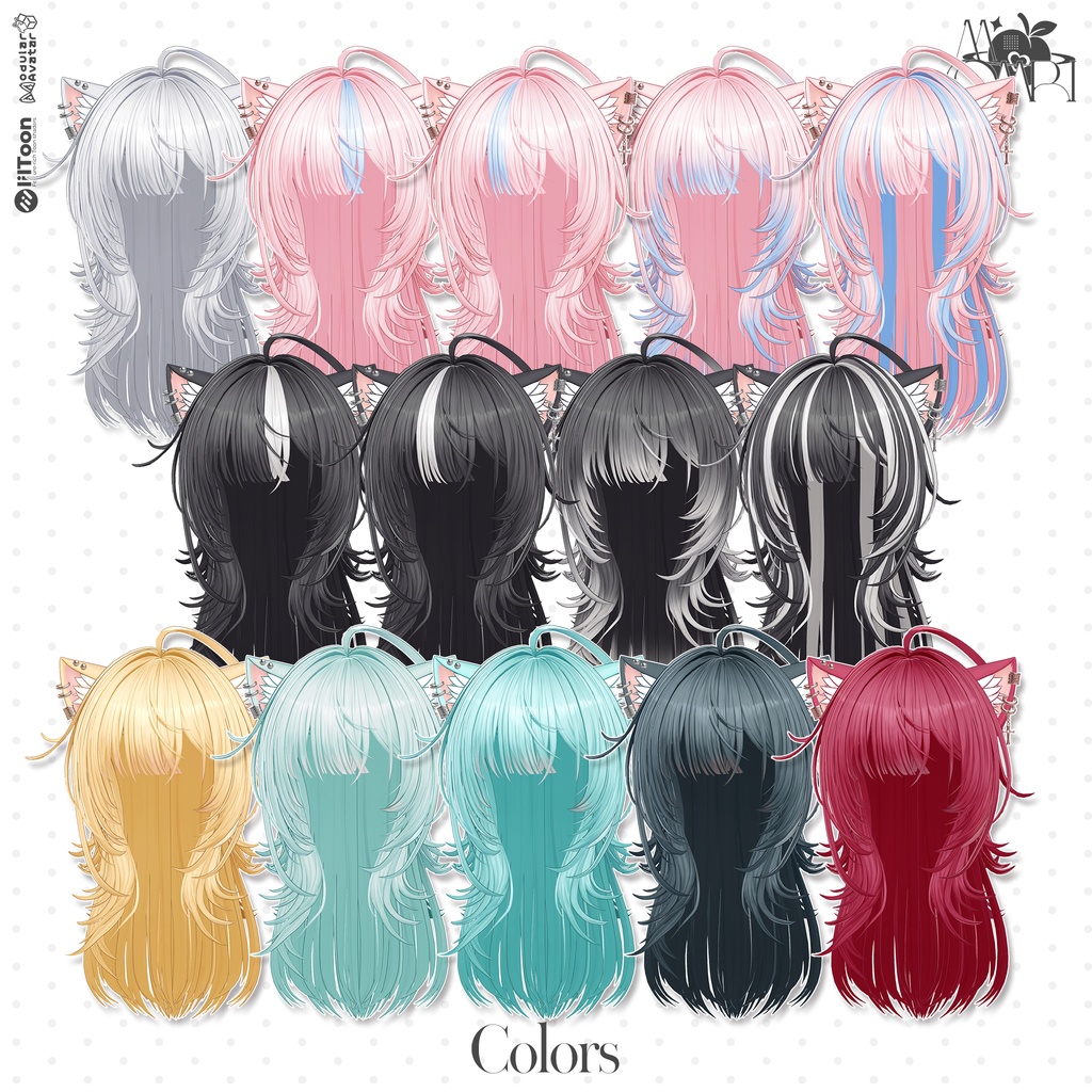 💗SALE💗〈17アバター対応〉 ✦。✂️fuzz-hair 。✦