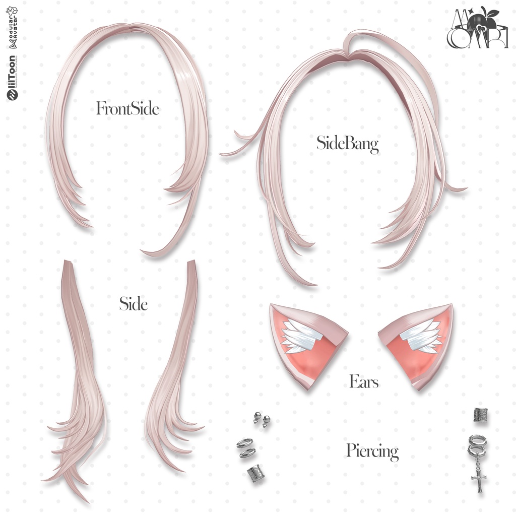 💗SALE💗〈17アバター対応〉 ✦。✂️fuzz-hair 。✦