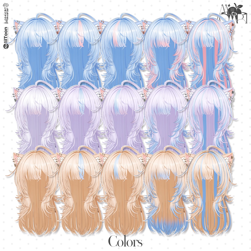 💗SALE💗〈17アバター対応〉 ✦。✂️fuzz-hair 。✦