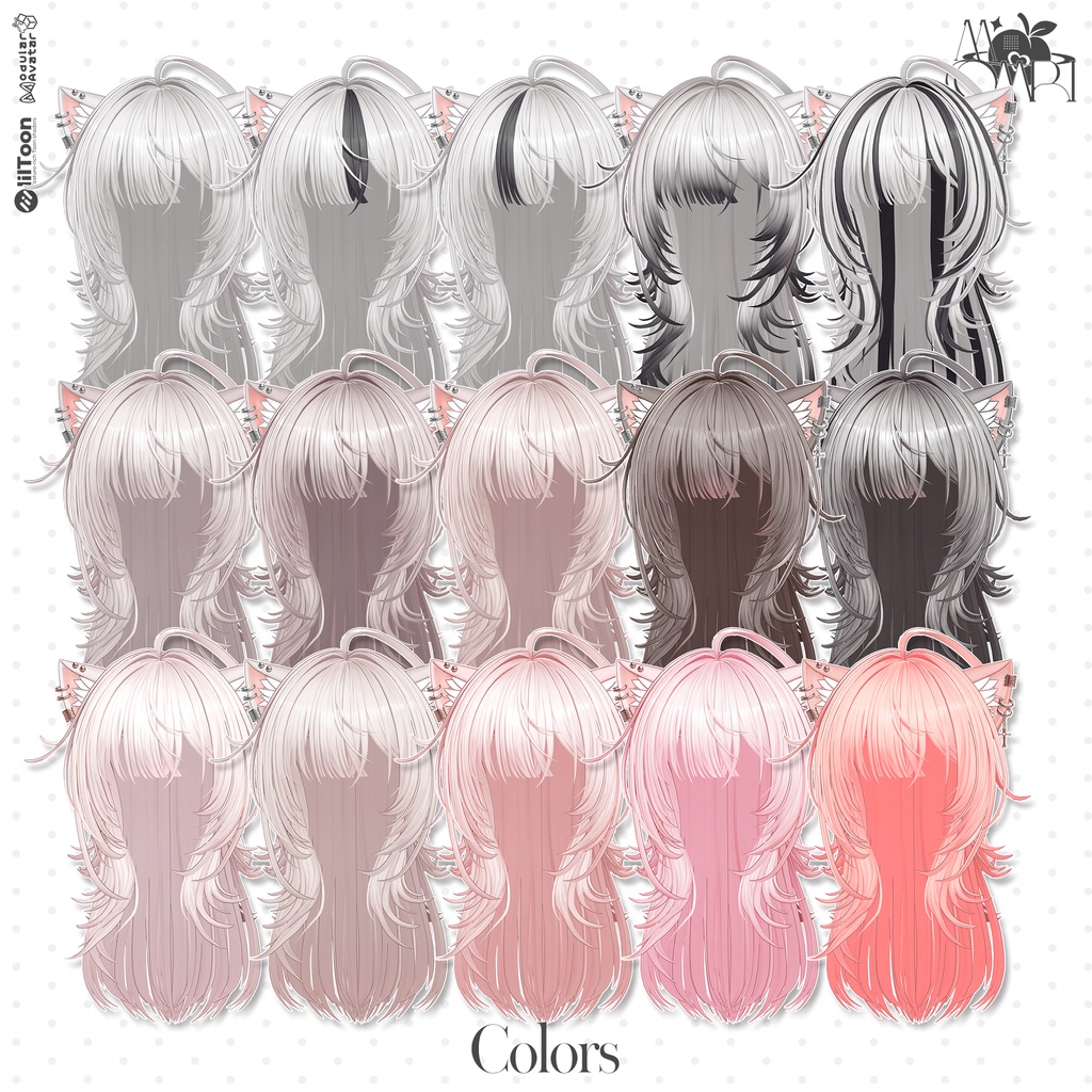 💗SALE💗〈17アバター対応〉 ✦。✂️fuzz-hair 。✦