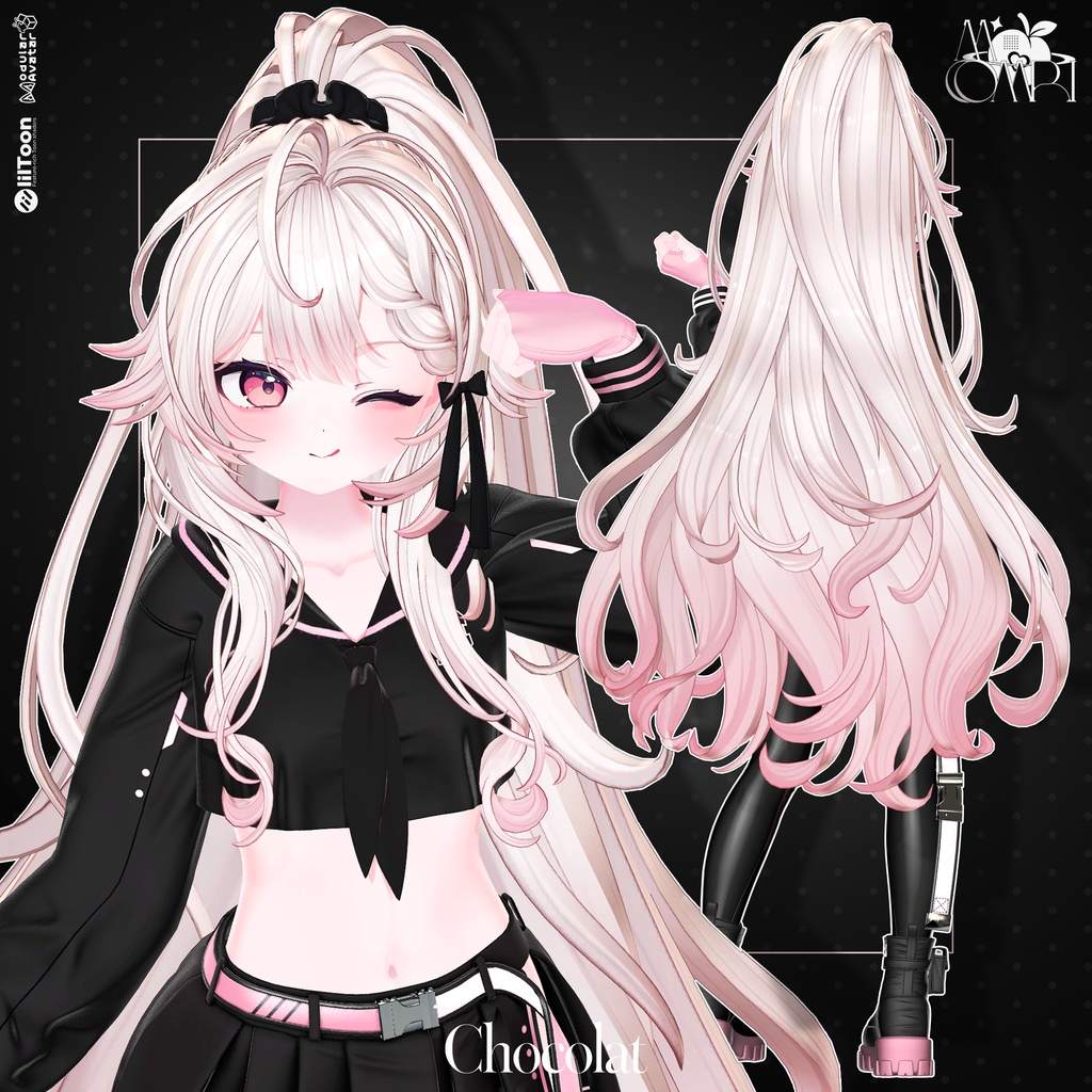 💗SALE💗〈17アバター対応〉 ✦。🖤Chloris_Hair 。✦