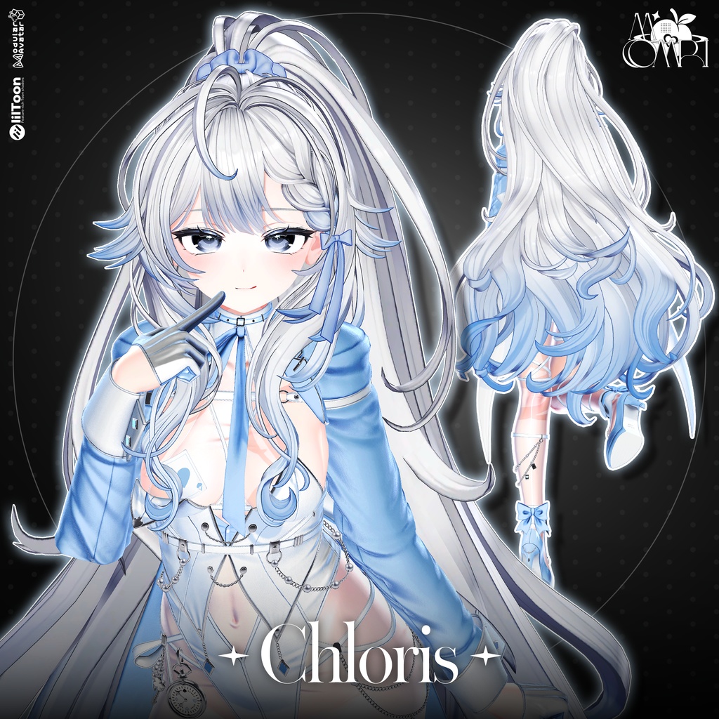 💗SALE💗〈17アバター対応〉 ✦｡🖤Chloris_Hair ｡✦