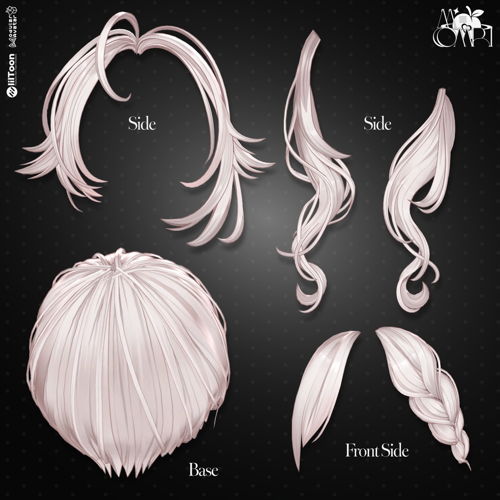 💗SALE💗〈17アバター対応〉 ✦。🖤Chloris_Hair 。✦