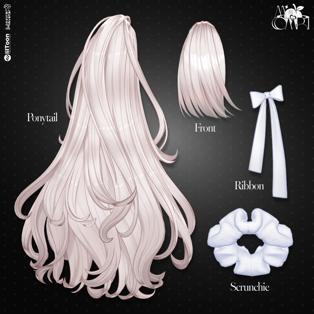 💗SALE💗〈17アバター対応〉 ✦。🖤Chloris_Hair 。✦