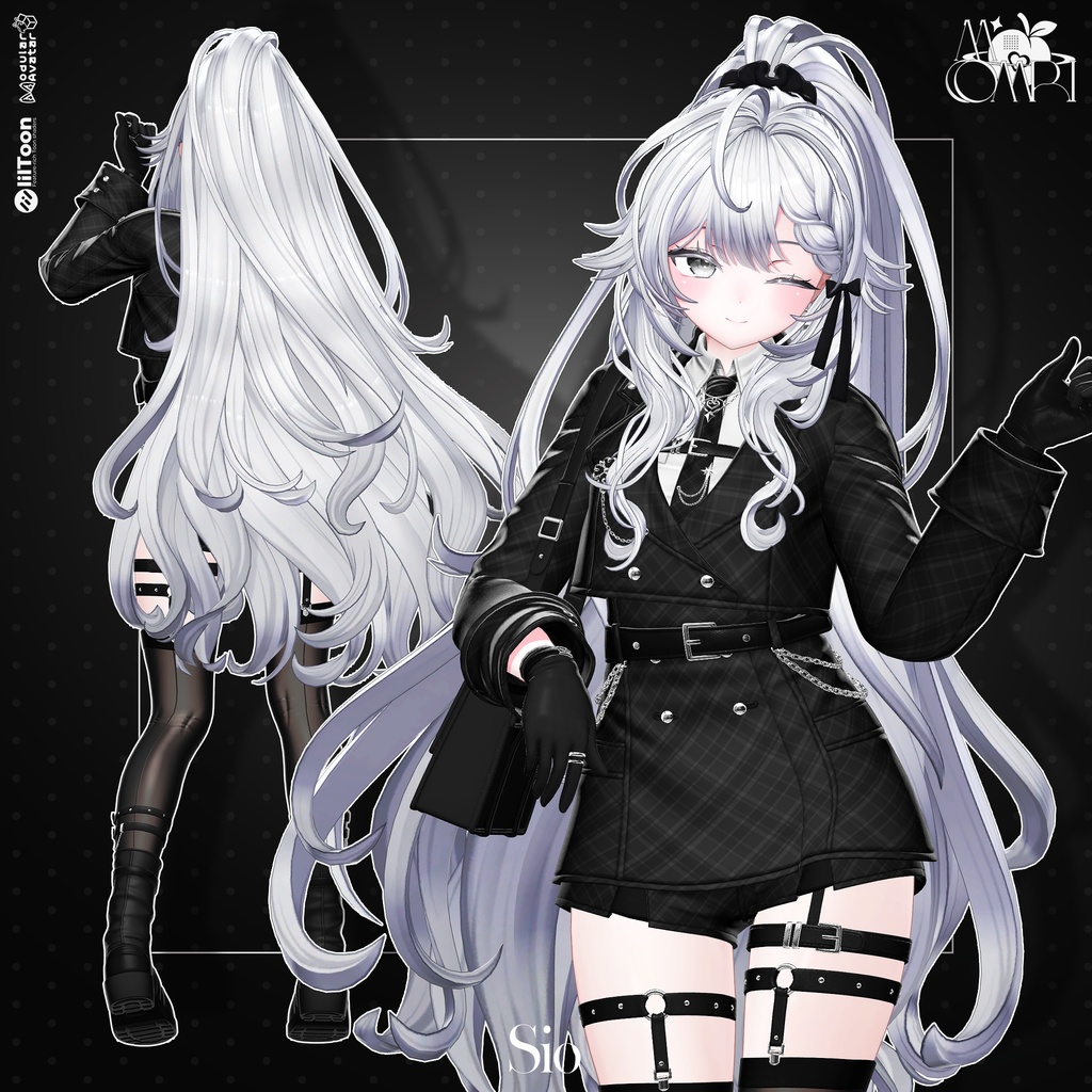 💗SALE💗〈17アバター対応〉 ✦。🖤Chloris_Hair 。✦