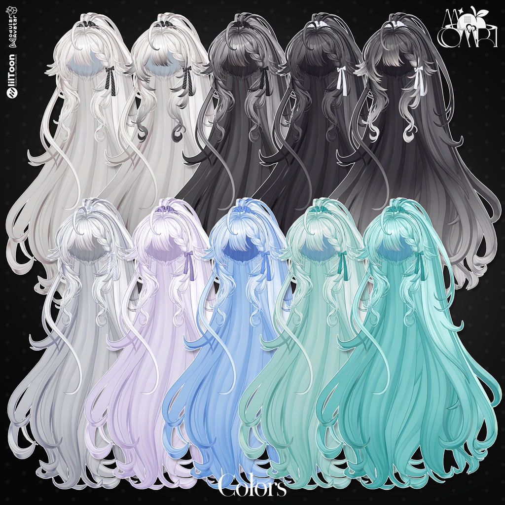 💗SALE💗〈17アバター対応〉 ✦。🖤Chloris_Hair 。✦